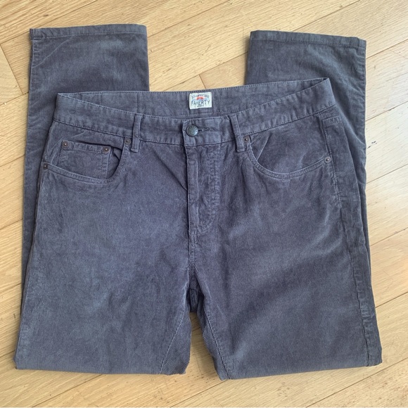 FAHERTY Gray Stretch Organic Cotton Cords- Sz 32- Like New! - Picture 2 of 14